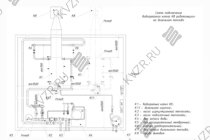 Схема подключения и монтажа водогрейного промышленного котла 1.16 МВт на дизеле