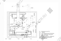 Схема подключения и монтажа водогрейного промышленного котла КВа 2,5